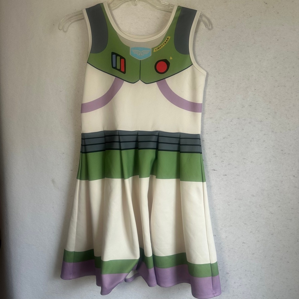 Disney Pixar Lightyear Buzz Lightyear Cosplay Dress Girls XL 14-16 White Green